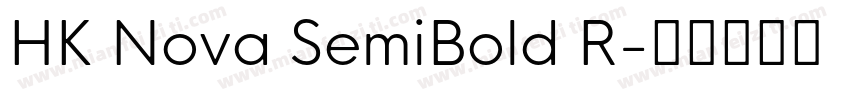 HK Nova SemiBold R字体转换